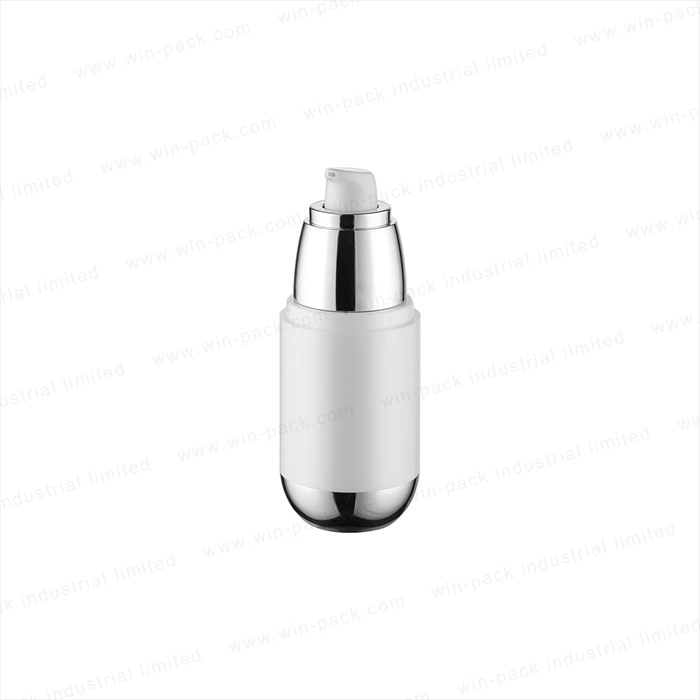 Win-Pack White Color Empty Cosmetics Pretty Airless Plastic Bottle 50ml 100ml 30ml