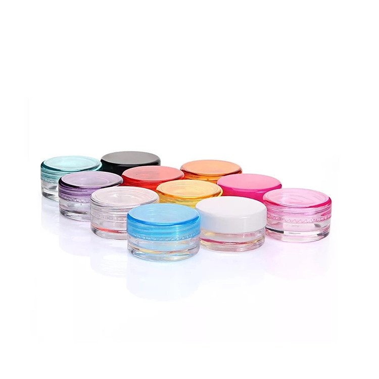5ml 10ml Multi-Colored Plastic Cream Jar Cosmetic Packaging Jar