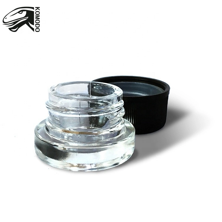 Screw Cosmetics 5ml Cream Transparent Frosted Glass Jars and Bottles