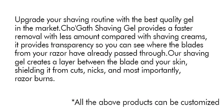 Private Label Barber Mens Beard Clear Shaving Gel Shaving Cream Foam for Man