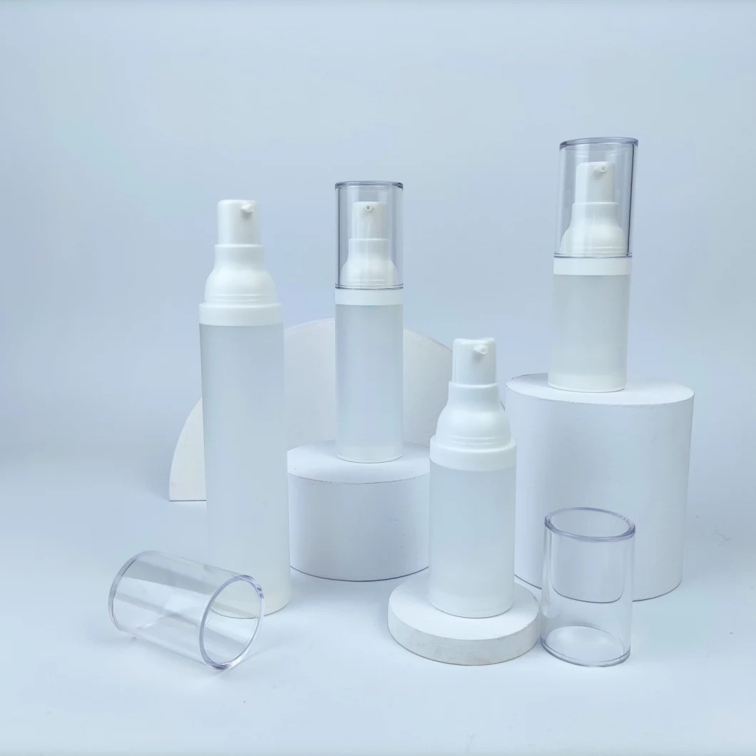 Matt Half Transparent Airless Bottle, 15ml 30ml 50ml Airless Bottle by Kinpack