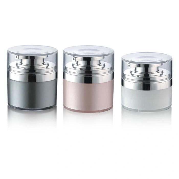 30g 50g Packaging Cosmetics Empty Airless Pump Cream Jar with Custom Label Printing Wholesale