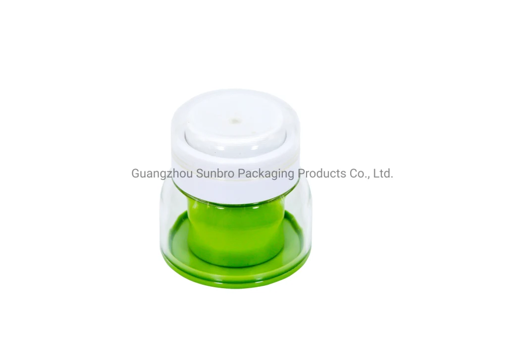 30g/50g as Cosmetic Packaging Double Plastic Airless Cream Jar.