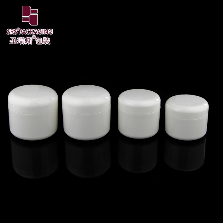 White 5g 8g 15g 30g 50g 100g 150g 200g 250g PP PCR Glossy Wholesale Cosmetic Jars