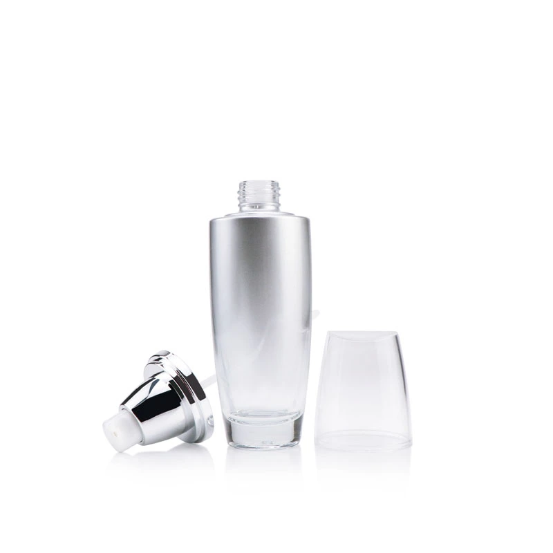 Custom Glass Cosmetic Bottles Packaging Set Pump Lotion Bottle 100ml 120ml Pet Bottle with Pump