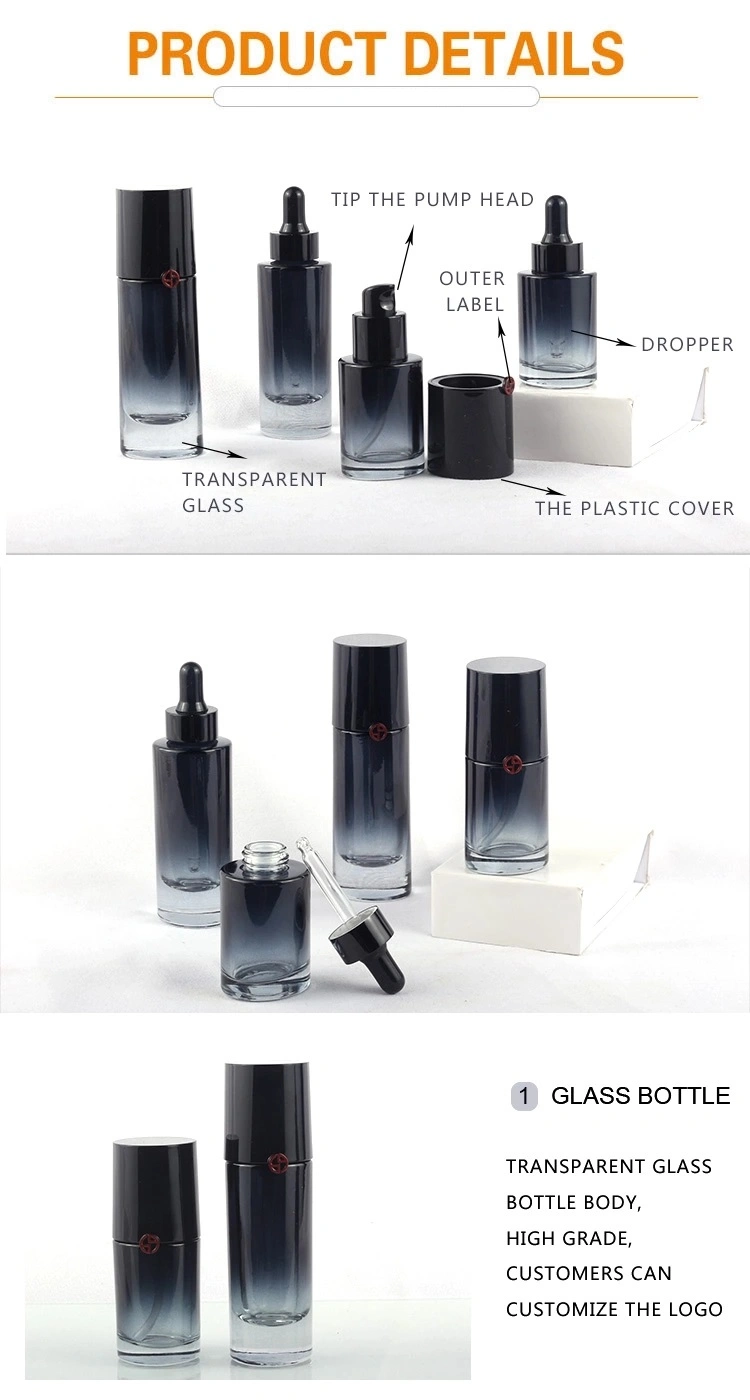 35ml 30ml Cosmetics Packaging Containers and Luxury Lotion Serum Cream Full Set Bottles