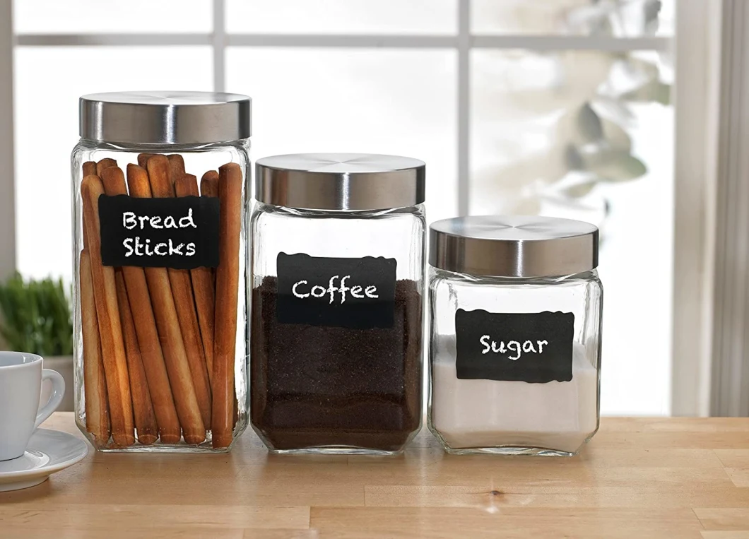84/ 44 /32 Oz Kitchen Glassware Food Beverage Preserving Jars for Coffee Sugar