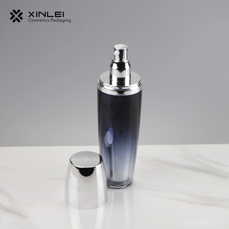 Cosmetic Packing Oval 100ml Sphere Acrylic Lotion Pump Bottles 50ml 80ml 120ml Cosmetic Spray Bottle
