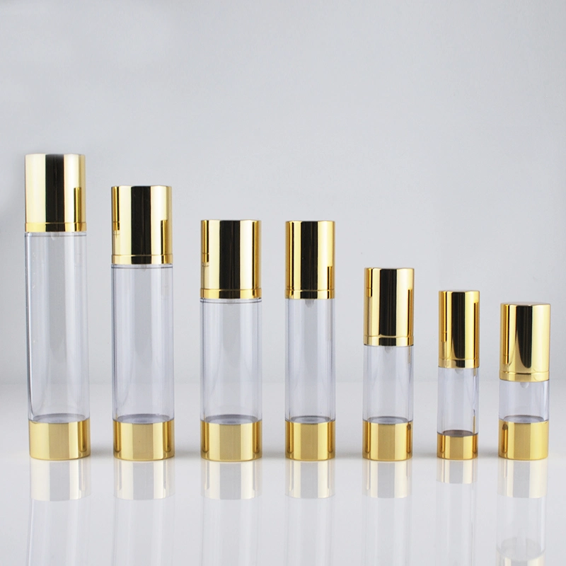 Gold Pump Airless Bottle Acrylic Airless Bottle Airless Pump Bottle 50ml 30ml 15ml