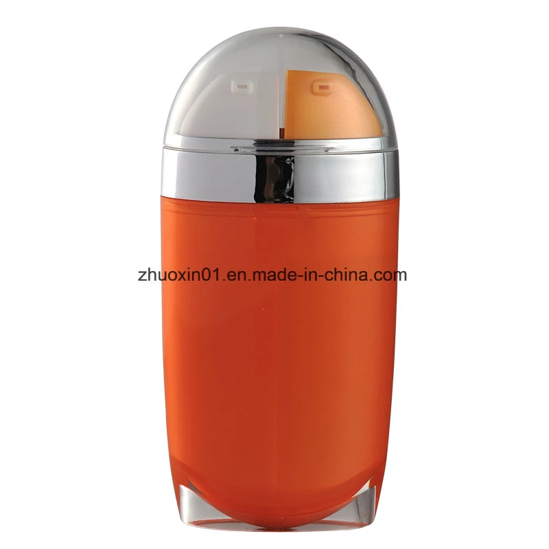 Hot Sale Plastic PP Material Glass Airless Pump Bottle with Two Nozzles