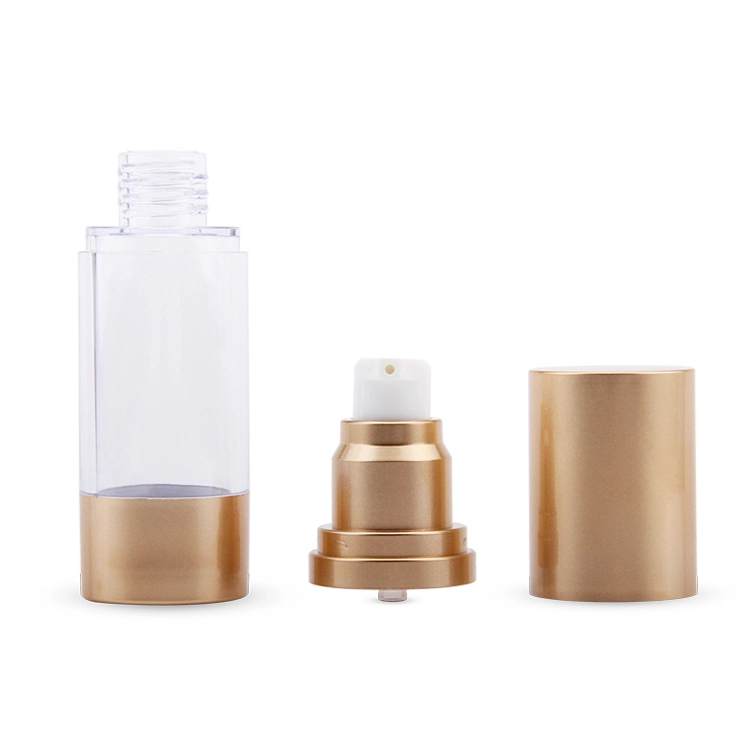 Plastic Cosmetic Bottle Airless Pump Bottle Liquid Foundation Bottle