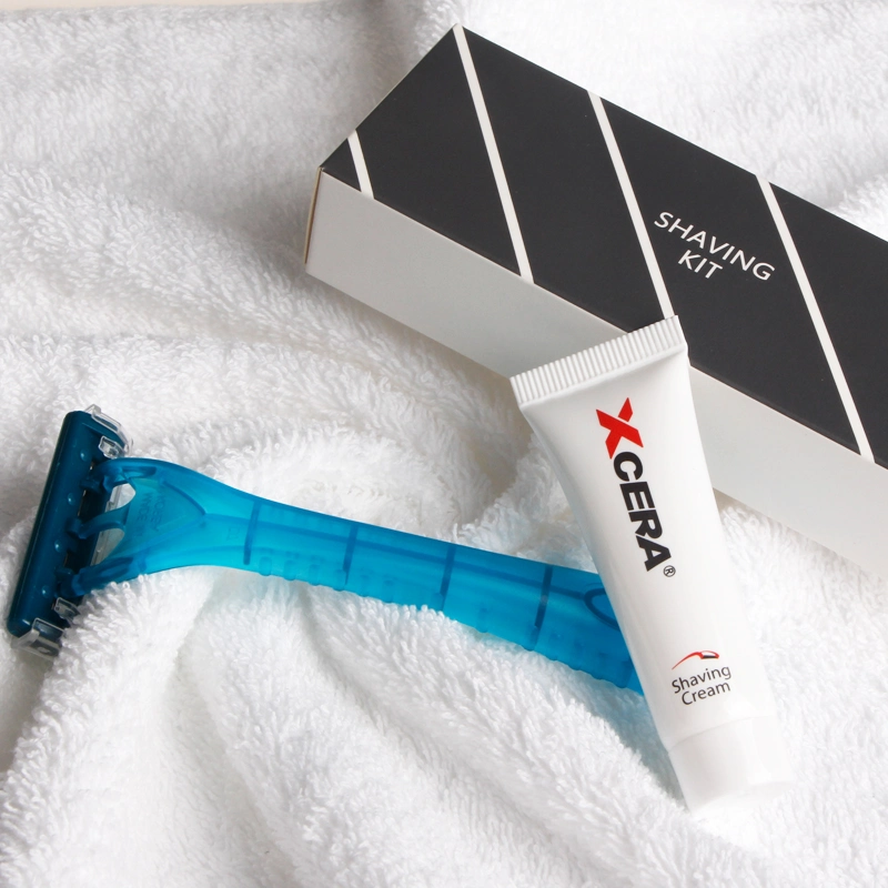 Wholesale Disposable Hotel Shaving Kit with Mini Shaving Cream