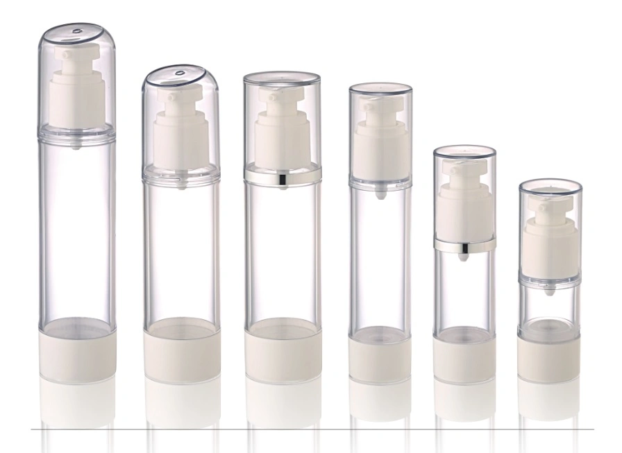 Acrylic Airless Round Bottles for Cosmetic Packaging