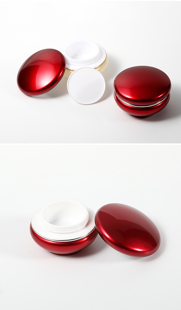 20g New Design Red Cream Jar Plastic Container for Cosmetic