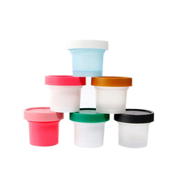 Custom PP Plastic Cream Jar Empty Cosmetic Jar Container
