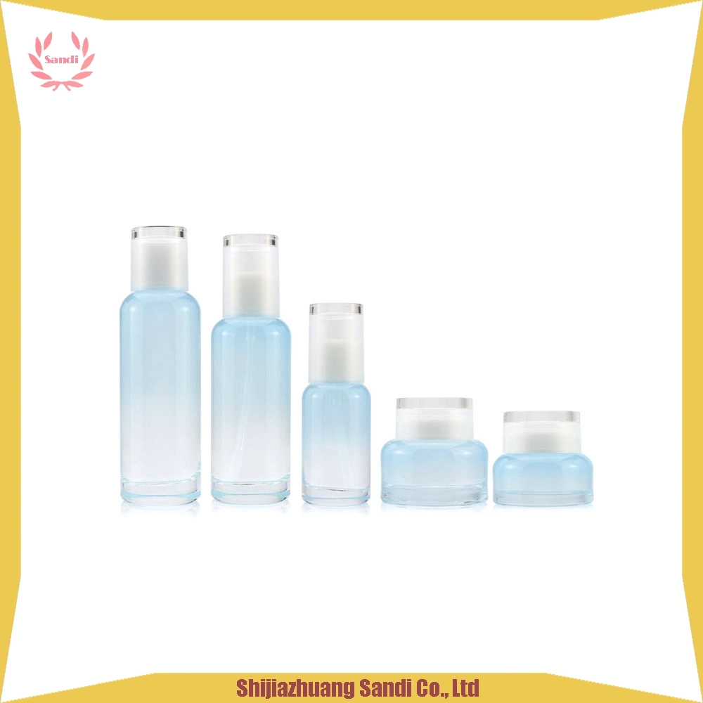Cosmetics Glass Bottles and Jars for Lotion and Cream