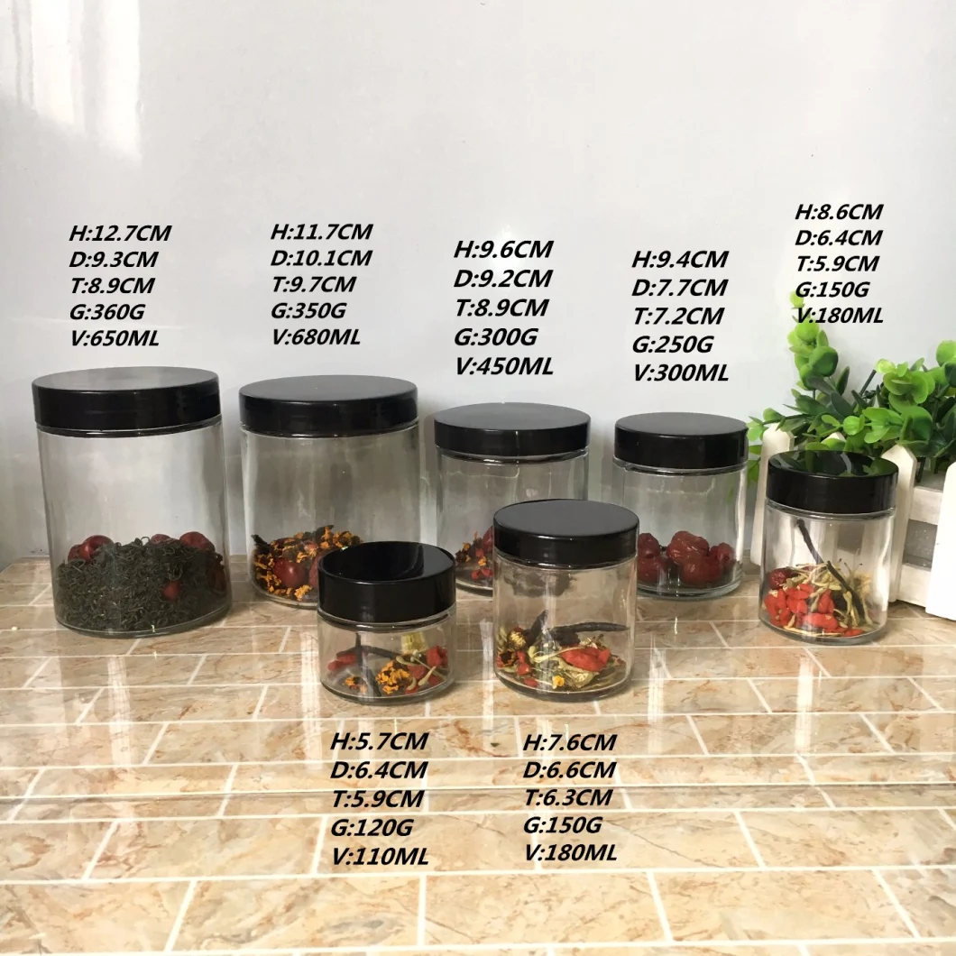 Wholesale 10oz Glass Food Storage Jars Round Glass Jam Jars