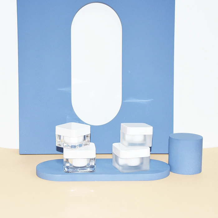 Luxury Square Acrylic Cosmetic Cream Jar for Skincare Cream Packaging (AI-30C)
