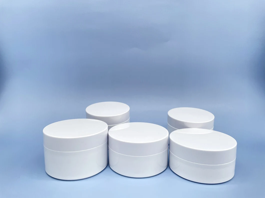 Custom Cosmetic Packaging Skincare Plastic Cream Jars with Spoon