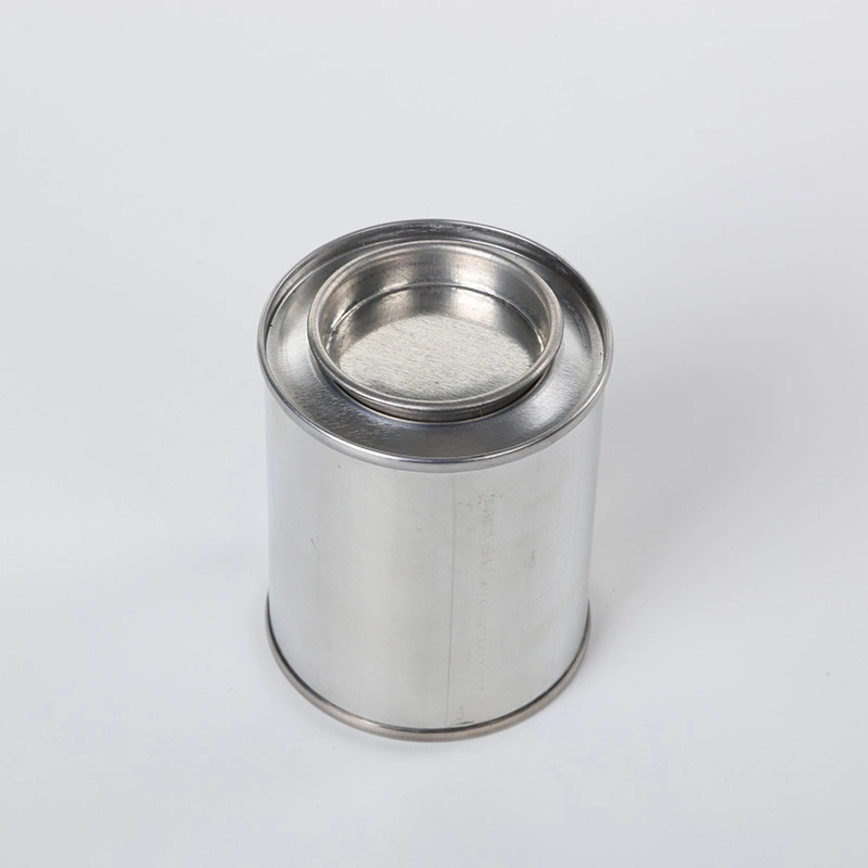Round Shape Coffee Tea Sugar Storage 1L Metal Tin Can