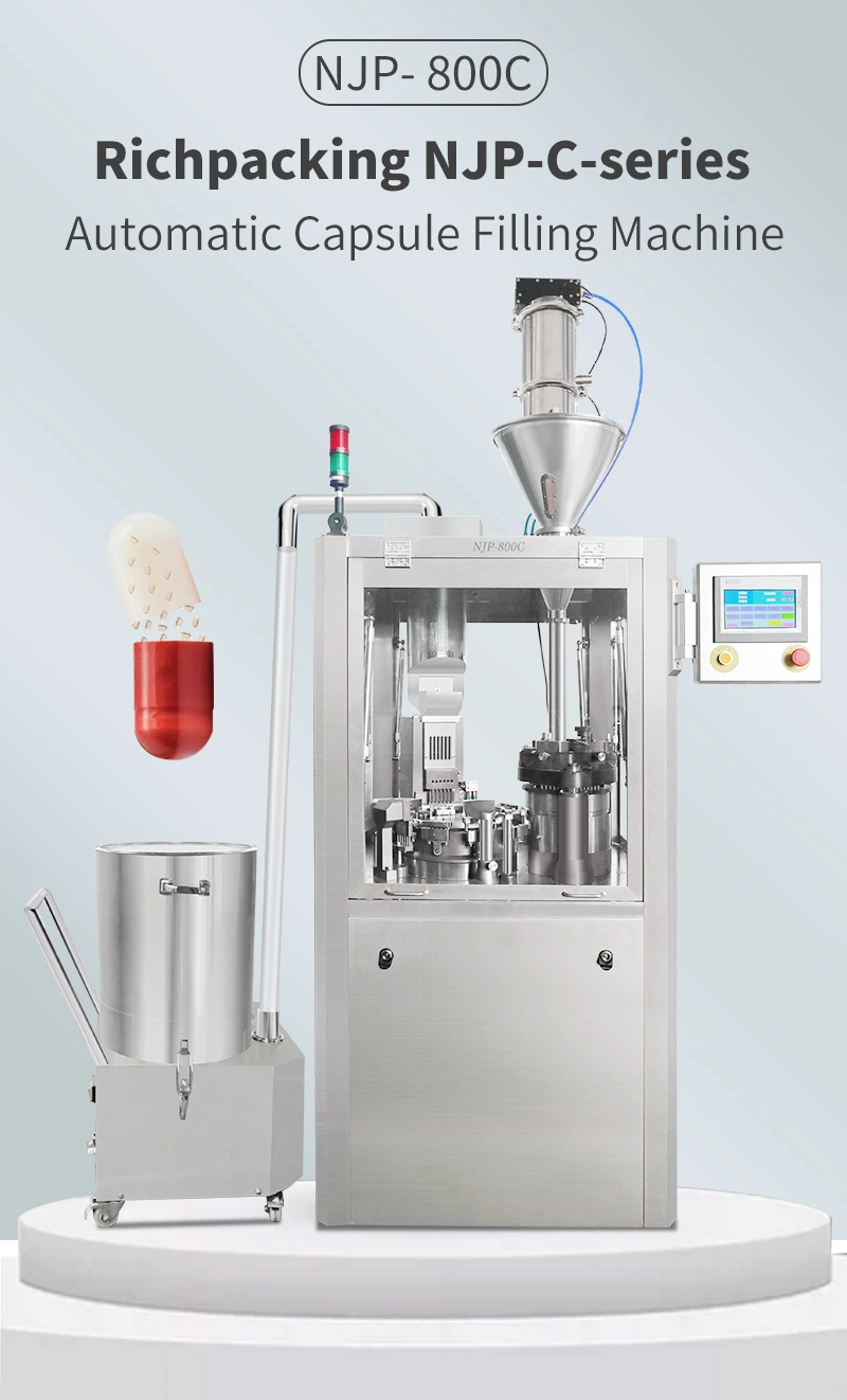 Njp 400c Full Automatic Pharmacy Hard Gel Capsule Filler Machinery Powder Capsule Filling Machine