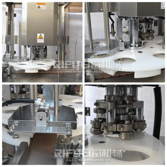 Automatic Food Aluminum Metal Tin Can Weighing Filling Sealing Packing Machine Can Sealing Machine