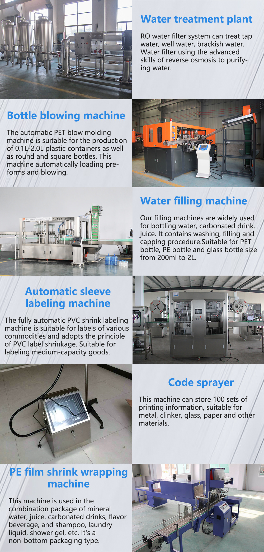 Cgf Series Automatic 3 in 1 Beverage Bottle Washing Filling Capping Bottle Water Making Machines
