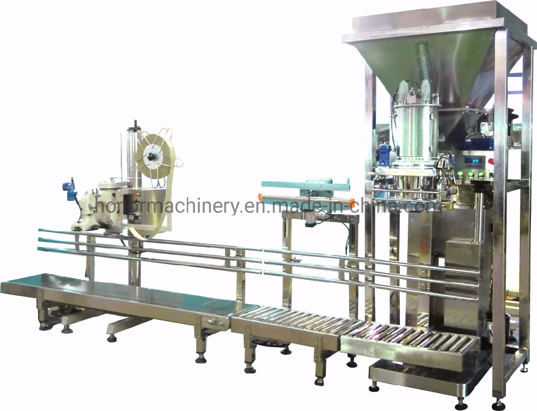 High Speed Bagging Machine with Conveyor and Heat Sealing Machine