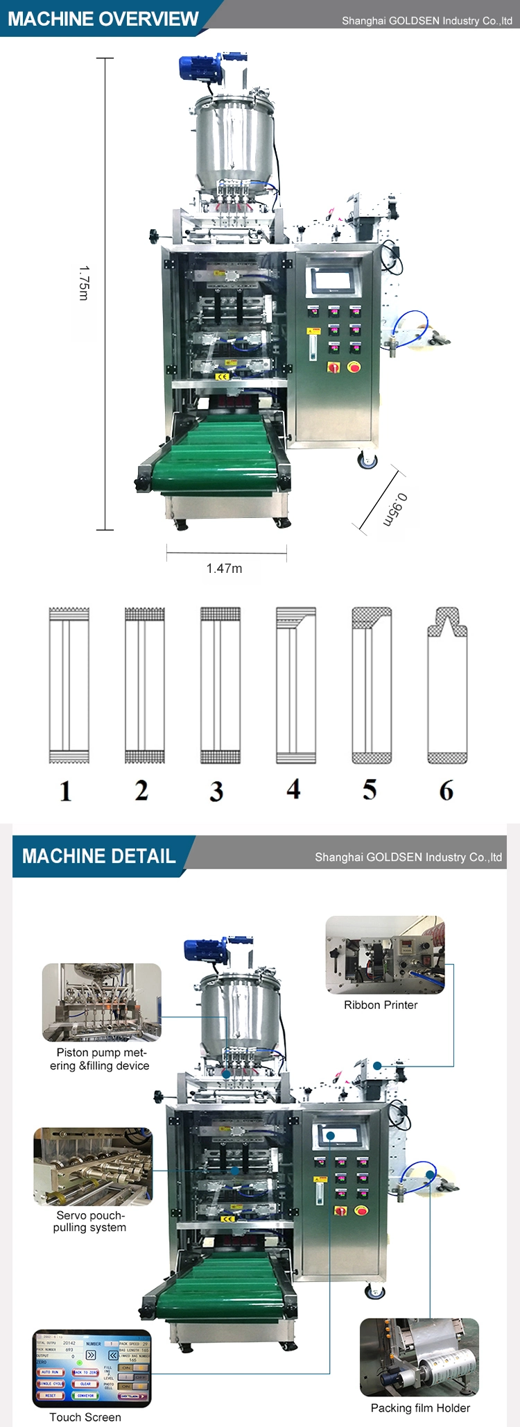 Multi Lane Automatic Ice Pop Candy Packaging Filling and Sealing Packing Machine