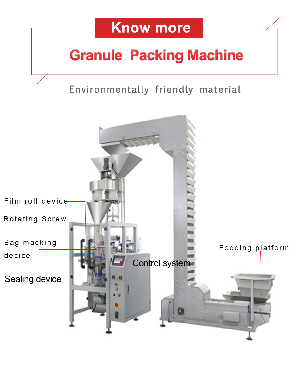 Pouch Filling Sealing Packing Machine Granular Packing Machine for Plastic Bags