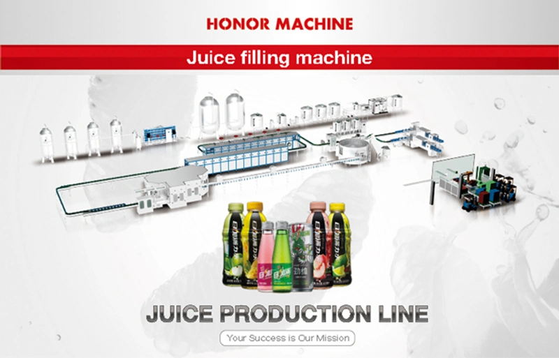 The Most Advanced Juice, 500/800/1000ml Tea Drink/Plum Juice Drink Washing Filling Sealing Machine