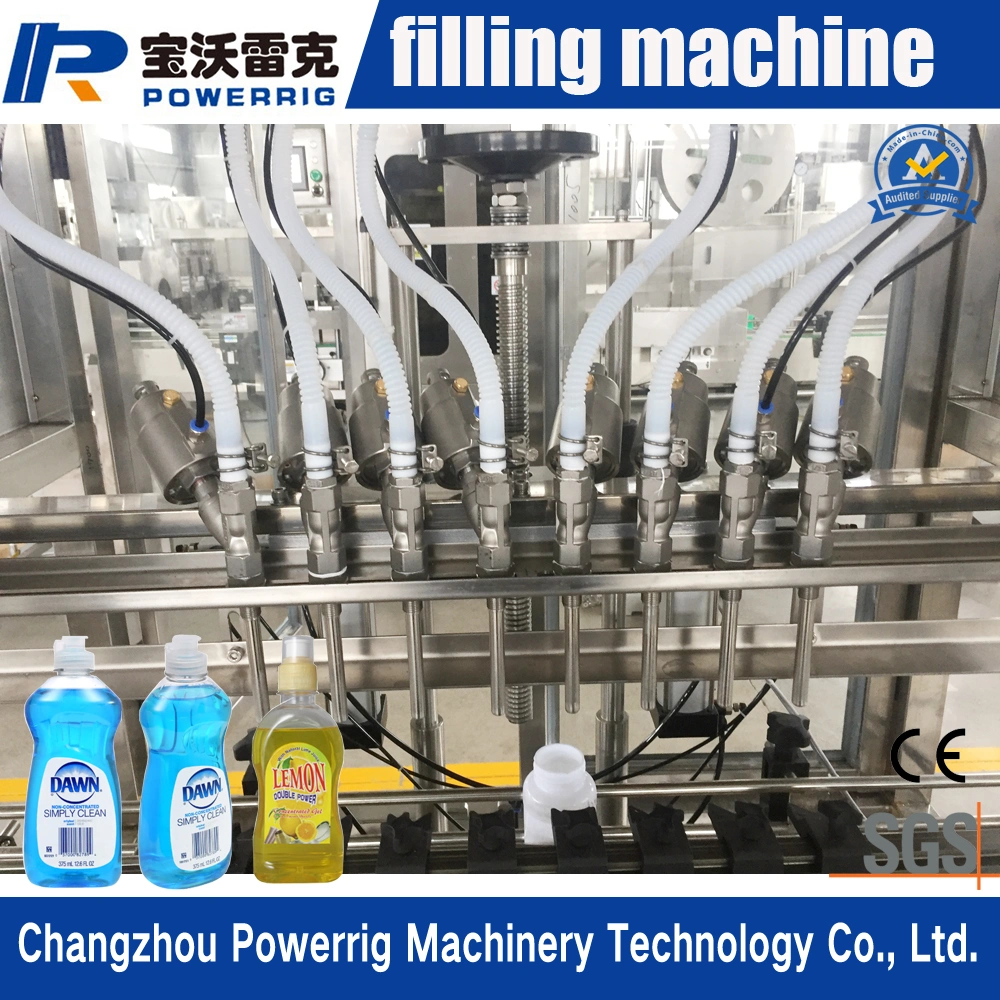 Automatic Linear Gravity Bottle Filling Line Mouthwash Bottle Filling Screw Capping Machine