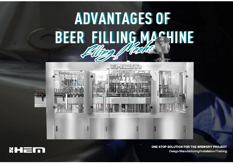 8 Heads Fully Automatic Beer Bottle Washer Filler Capper 1000bph Counter Pressure Beer Bottle Filler