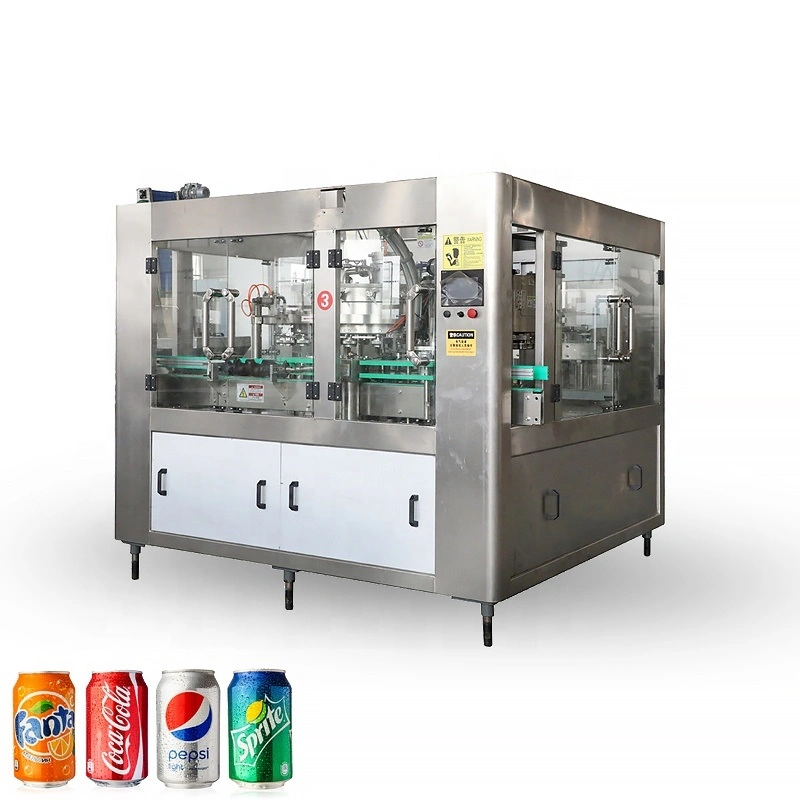 Automatic Beer Soda Carbonated Drink Cans Filler Aluminum Can Filling Machine