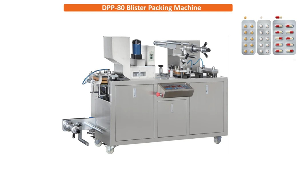 Dpp-80 Automatic Liquid Blister Packer Aluminum Foil Blister Pack Butter Filling Sealing Packing Machine