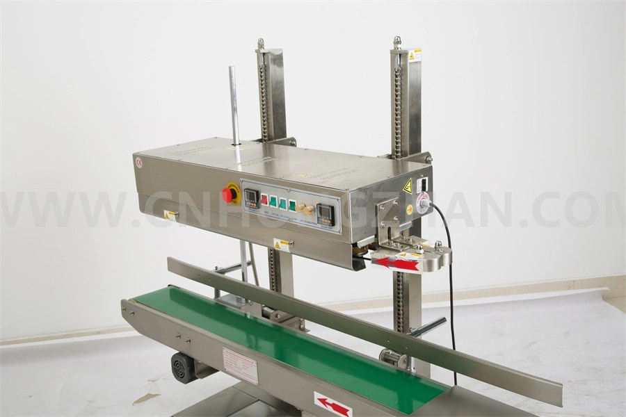 Hongzhan CBS1100V Continuous Band Sealer Machine for Big Pouch Vertical Sealing