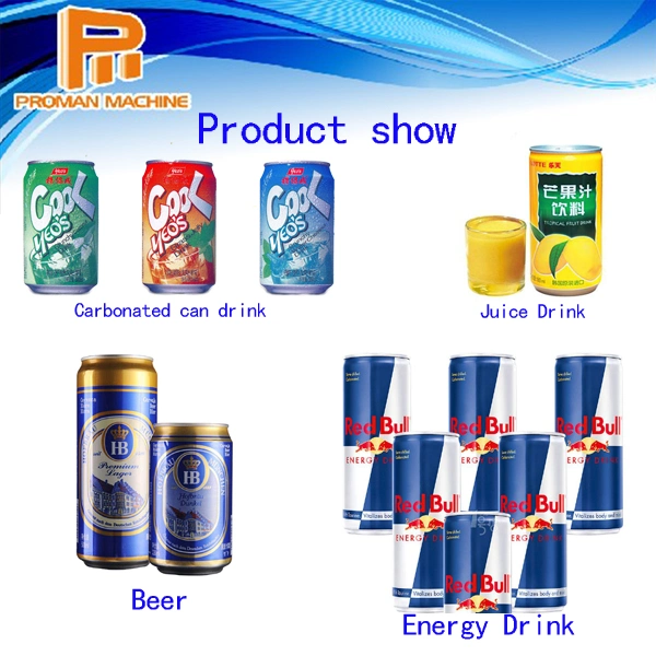 30 - 50 Bpm Stainless Steel Soft Drink Isobar Can Filling Machine for Carbonated Beverage