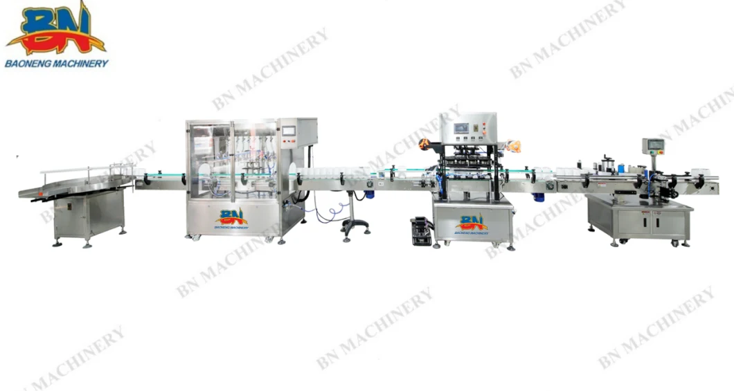 Automatic Bottle Cosmetic Liquid Filling Machine with 2-Head Tracking Servo Piston Filling