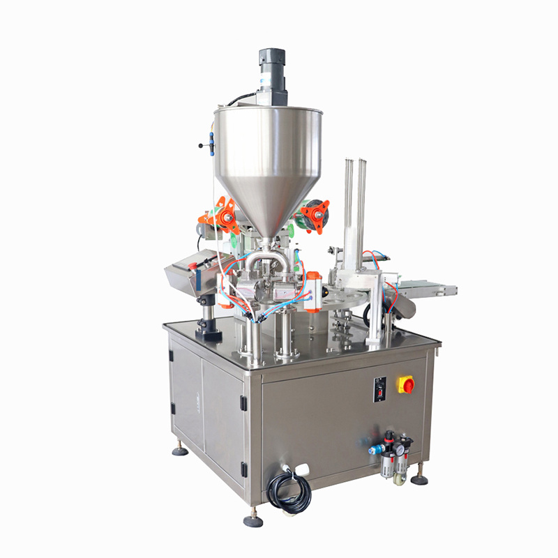 Automatic Rotary Type Jam Cup Filling Sealing Machine