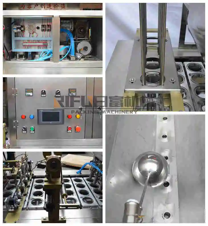 Factory Price Automatic Plastic Cup Sealing Machine Yogurt Cup Filling and Sealing Machine with Date Printing