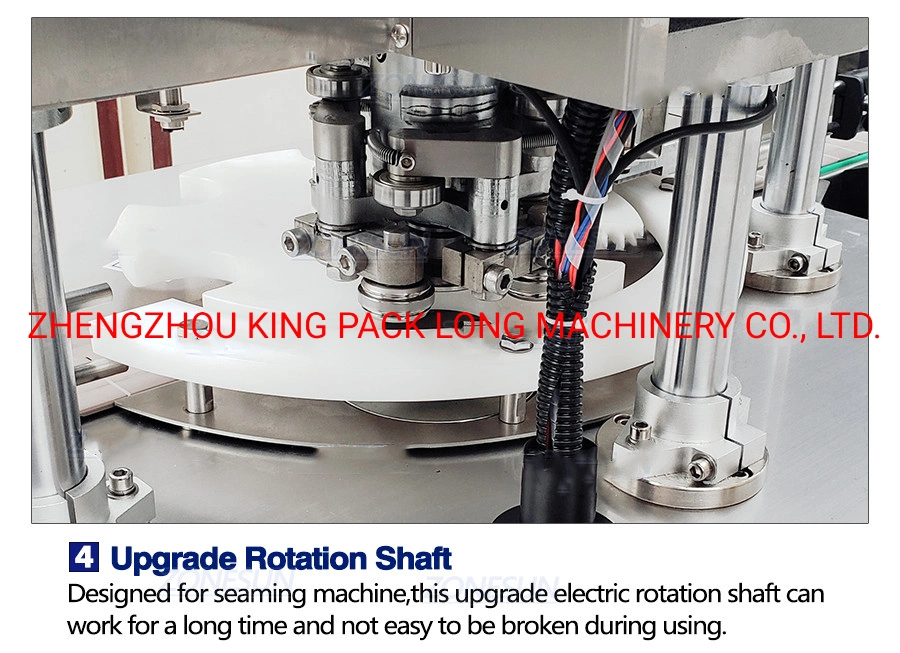 Automatic Round Bottle Fruit Glasses Aluminum Tin Cans Screw Plugging Capping Machine Tinplate Cover Sealing Machine