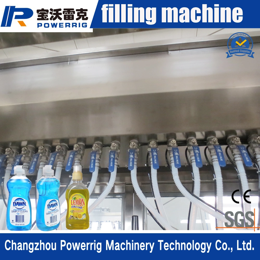 Automatic Linear Gravity Bottle Filling Line Mouthwash Bottle Filling Screw Capping Machine