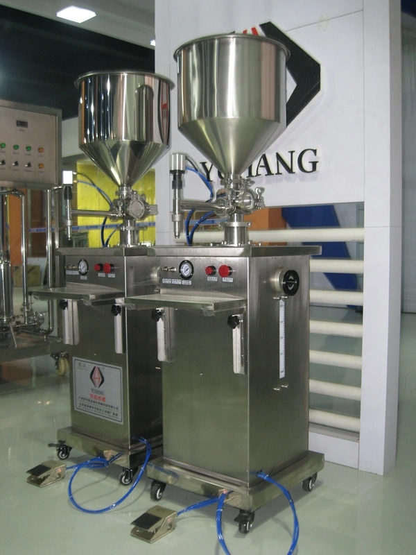 Manual Bottle Filling Machine for Shampoo Cream Gel, Lotion / Vertical Type Pneumatic Filling Machine for Food