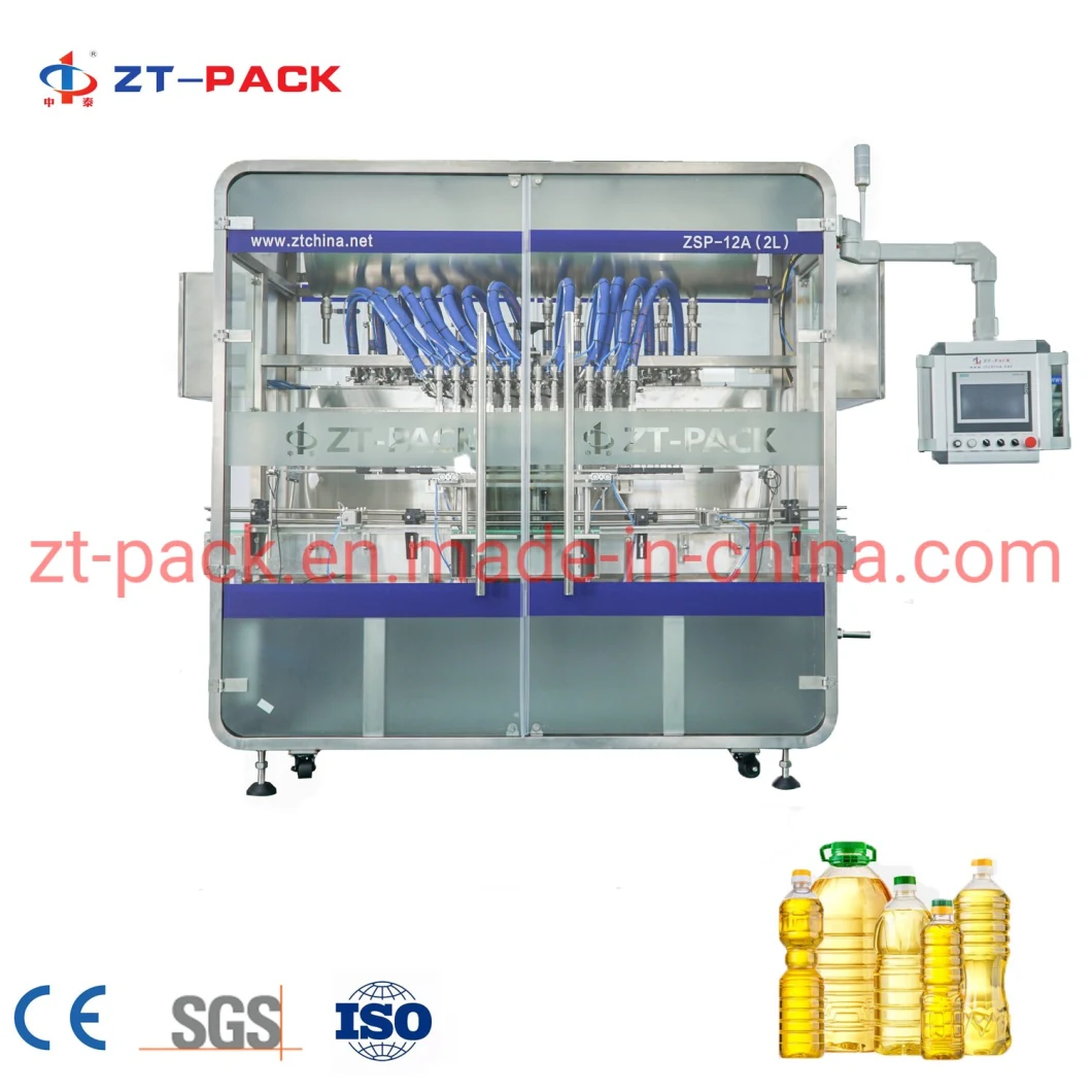 Automatic Oil Filling Machine for Edible Oil Cooking Oil Sunflower Brake Food Lube Beans Oil