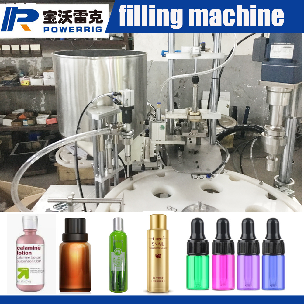 Ce Certification Small Bottle Lotion Filling Capping Machine Round Bottle Filling Capping Machine