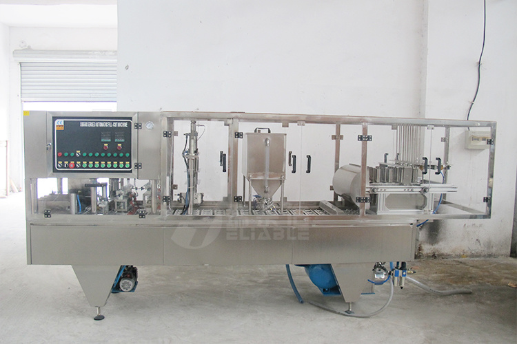 Automatic Rotary Type Cup Filling Sealing Machine for Liquid Filling