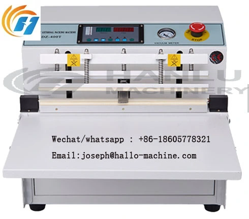 Commercial Double Sealing Bar Vacuum Sealer Packaging Machine for Restaurant