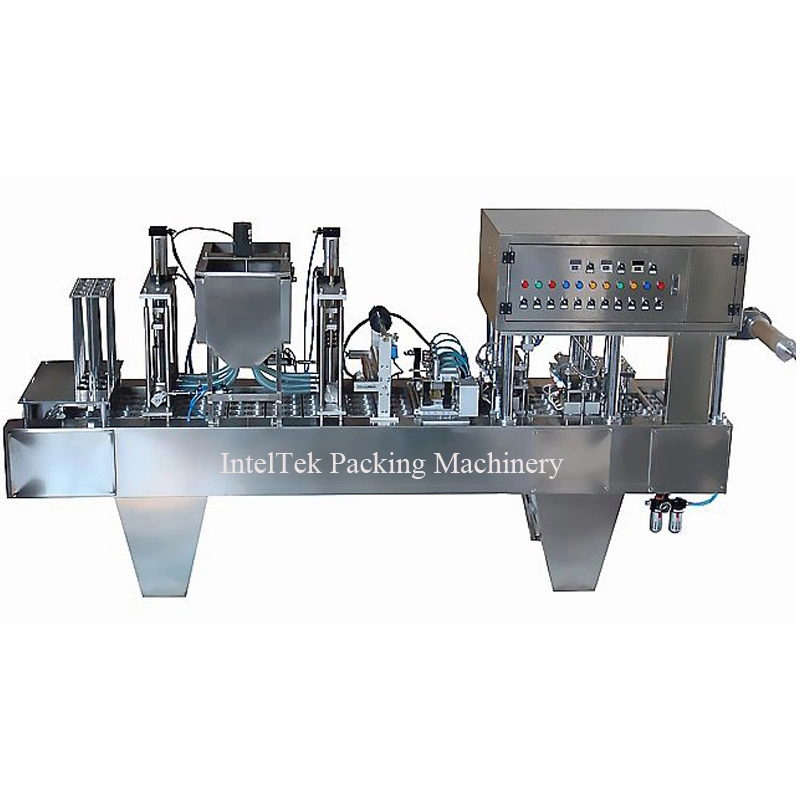 Automatic Plastic Cup Sealing Machine Yogurt Paste Cup Filling and Sealing Machine with Date Printing