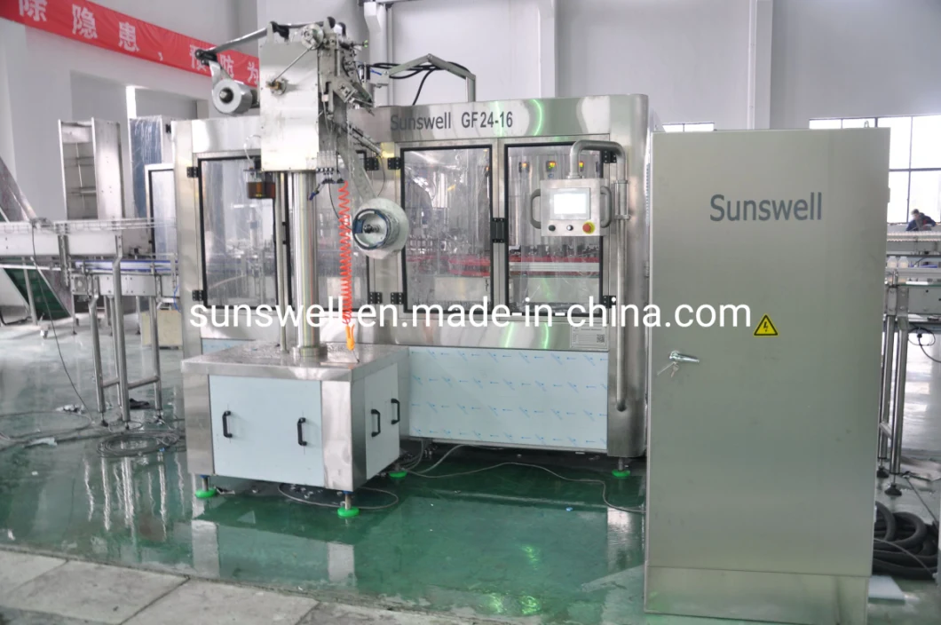 Automatic HDPE Bottle Aluminium Foil Seal Cap Machine/ Flavoured Drink Juice Bottle Washing Filling Capping Machine