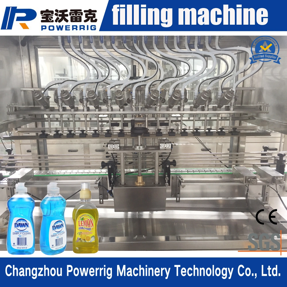 Automatic Linear Gravity Bottle Filling Line Mouthwash Bottle Filling Screw Capping Machine